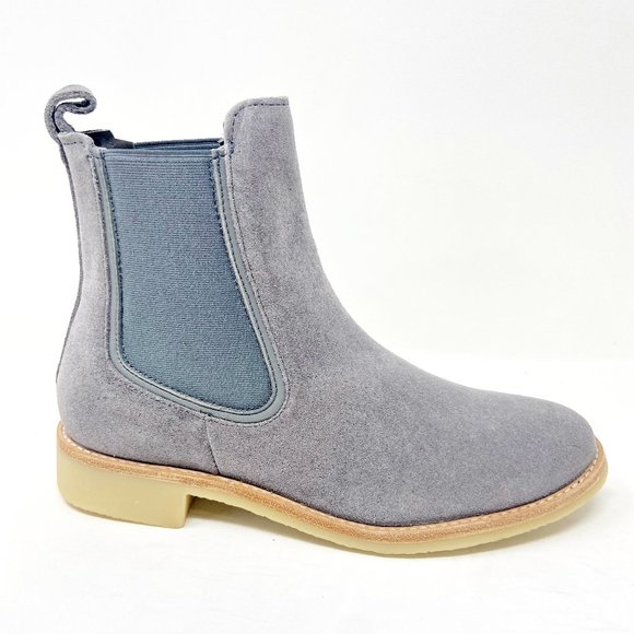 Thursday Boot Co Grey Suede Duchess Womens Ankle Chelsea Boots